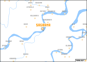 map of Sagbama