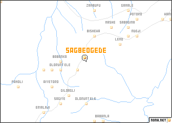 map of Sagbe Ogede