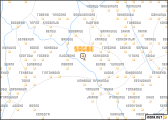 map of Sagbe