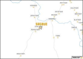 map of Sagbue