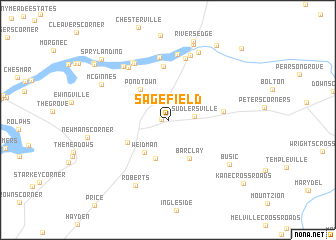 map of Sagefield