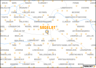 map of Sagelat