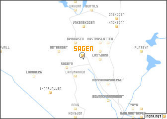 map of Sågen