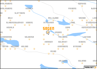 map of Sågen