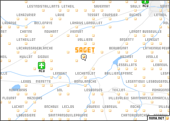 map of Saget