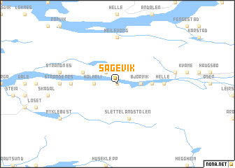 map of Sagevik