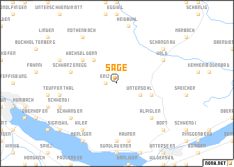 map of Säge