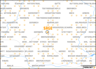 map of Säge