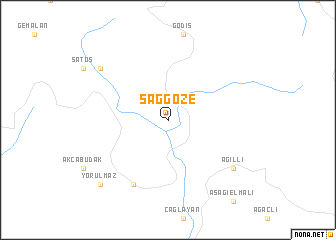 map of Sağgöze