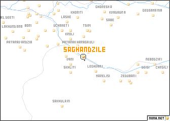 map of Saghandzile
