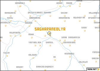 map of Sāgharān-e ‘Olyā