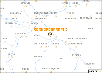 map of Sāgharān-e Soflá