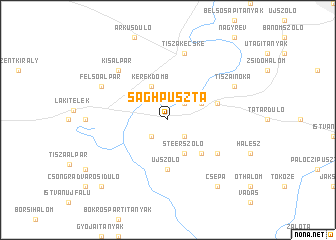 map of Sághpuszta