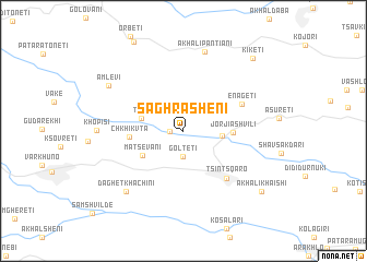 map of Saghrasheni