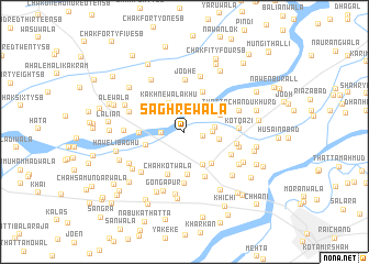 map of Saghrewāla