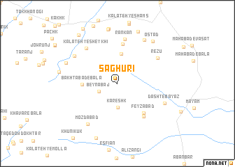 map of S̄aghūrī