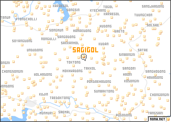 map of Sagi-gol