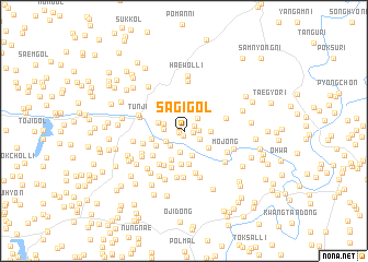 map of Sagi-gol