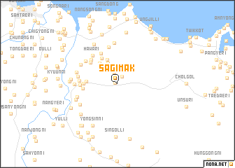map of Sagimak