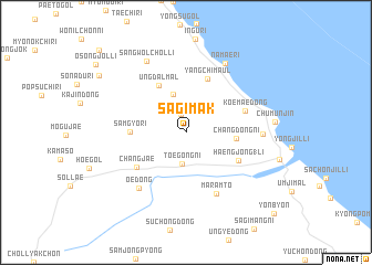 map of Sagimak