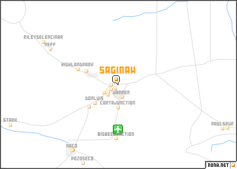 map of Saginaw