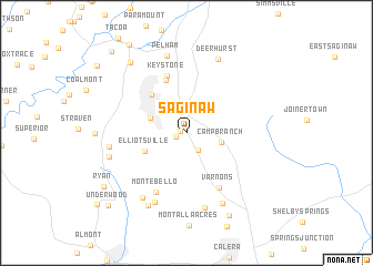 map of Saginaw