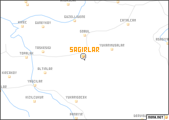 map of Sağırlar