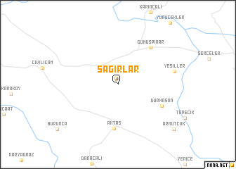 map of Sağırlar