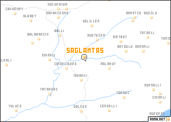 map of Sağlamtaş