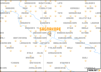 map of Sagnakopé