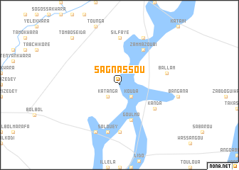 map of Sagnassou