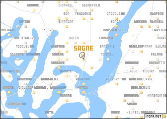 map of Sagne