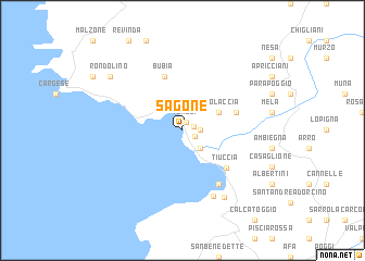 map of Sagone