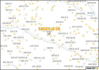 map of Sagonjevo
