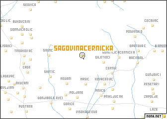 map of Šagovina-Cernička
