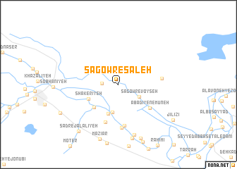 map of Sagowr-e Şāleḩ