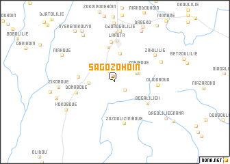 map of Sagozohoin