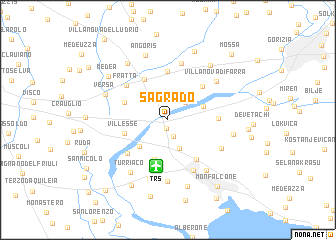 map of Sagrado