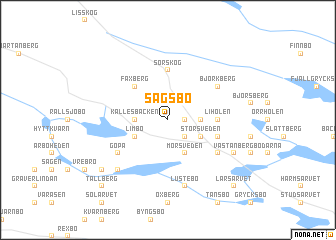 map of Sågsbo