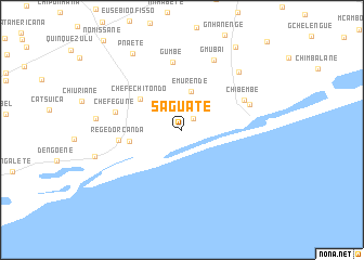 map of Saguate