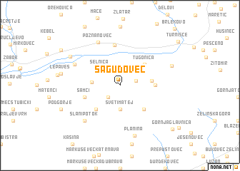 map of Šagudovec