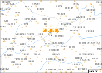 map of Saguebé