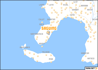 map of Saguing