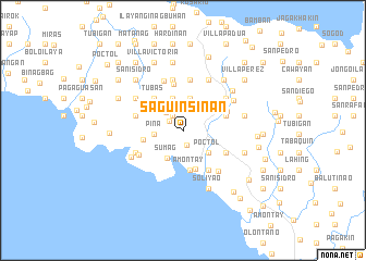 map of Saguinsinan