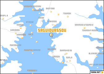 map of Sagui Ouassou