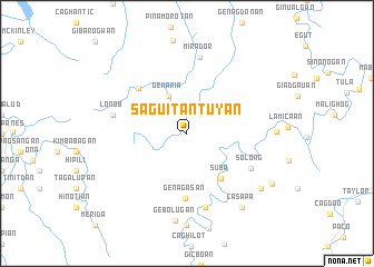 map of Saguitantuyan