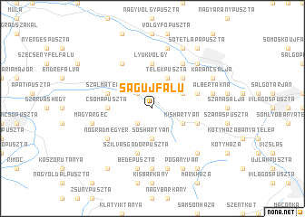 map of Ságújfalu