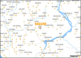 map of Saguna