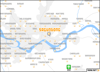 map of Sagŭn-dong