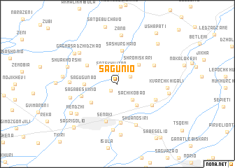map of Sagunio